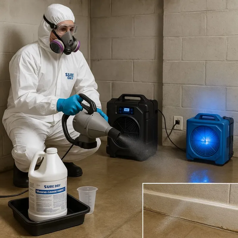 Sanitization and Odor Removal process in Sparta, MI